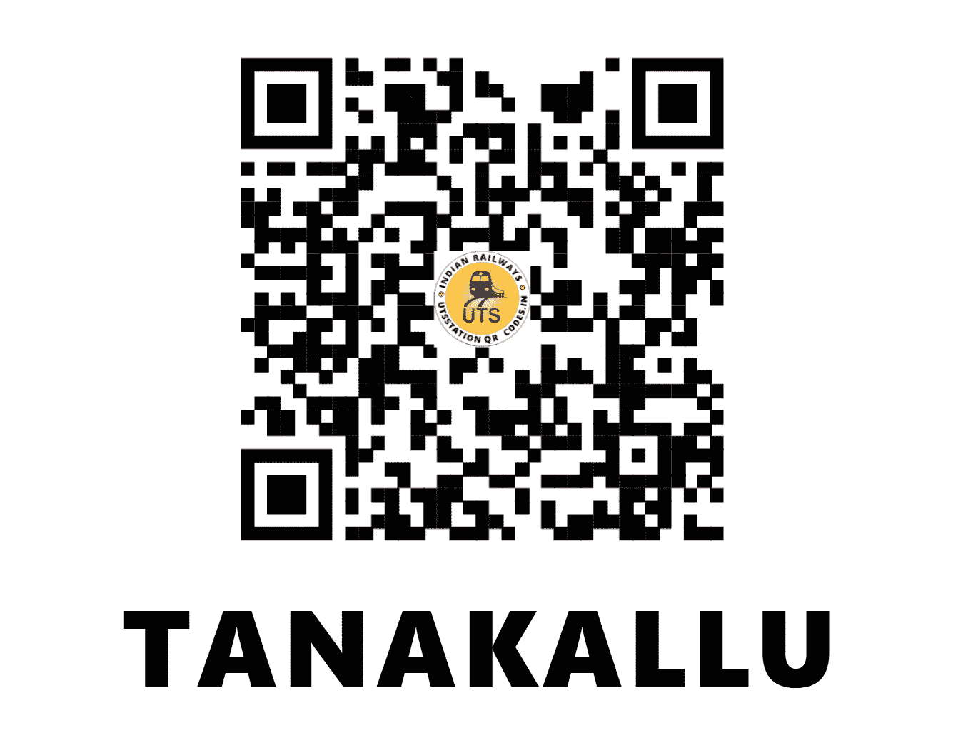 UTS QR Code for TANAKALLU - TKU - SC (ANDHRA PRADESH)